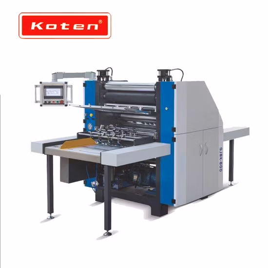 Laminazione carta+carta Koten a freddo con robusta custodia in legno.  Macchina per la laminazione del cartone di carta e carta