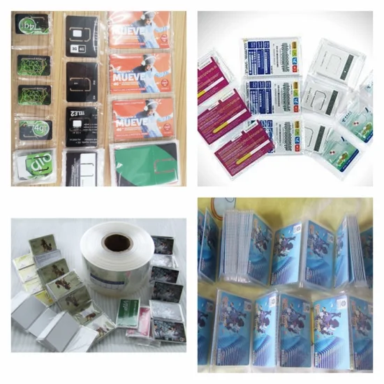 Macchina avvolgitrice per carte SIM con sigillatura ad ultrasuoni Macchina per l'imballaggio di carte in PVC